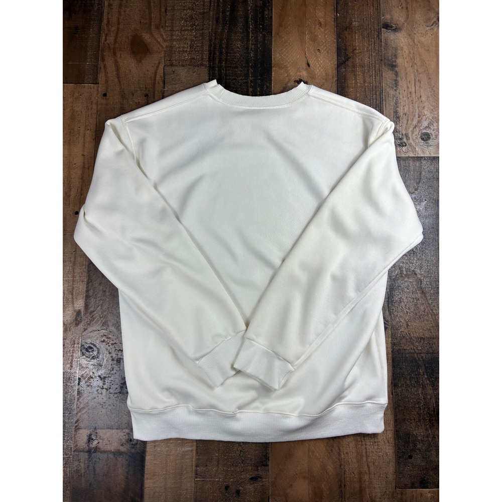 Haloo Thankful For You Fuckers Sweatshirt Mens XL White Cotton Graphic Pullover - Picture 3 of 3